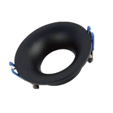 Supporto Portafaretto Circolare Oro 75mm 1XGU10 in Alluminio per Lampade LED enzoled