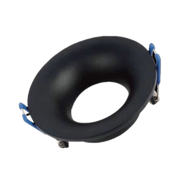 Supporto Portafaretto Circolare Oro 75mm 1XGU10 in Alluminio per Lampade LED enzoled