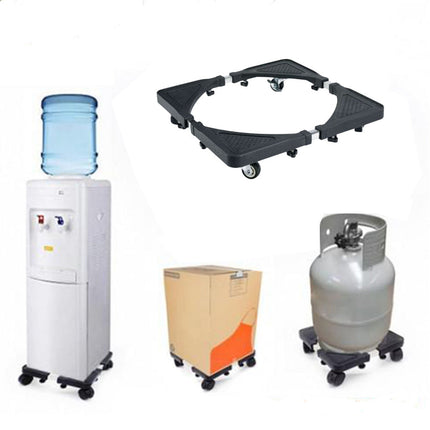 Base supporto per mobiletti carrello 40x40 cm con rotelle per pacchi piante bombole - enzoled