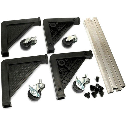 Base supporto per mobiletti carrello 40x40 cm con rotelle per pacchi piante bombole - enzoled