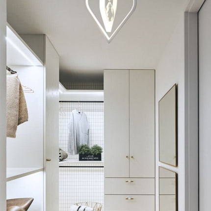 Lampadario Soffitto 22W 6500K, Alluminio PVC Cristallo - Illuminazione Bianca enzoled