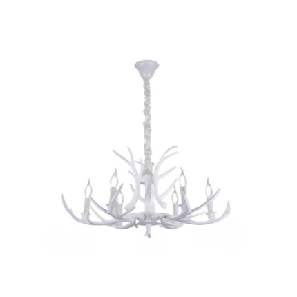 Lampadario da soffitto modello 6XE14 - Resina + Cavo in rame, leggero e resistente enzoled