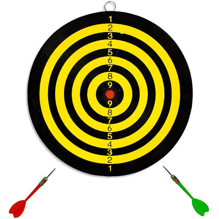 Bersaglio tiro a segno freccette 22 cm gioco doppio lato con gancio enzoled