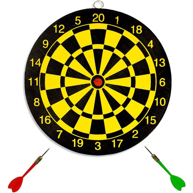 Bersaglio tiro a segno freccette 22 cm gioco doppio lato con gancio enzoled