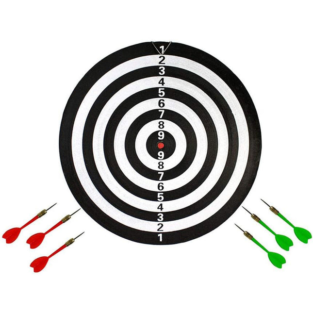 Bersaglio tiro a segno freccette 41 cm gioco doppio lato con gancio enzoled