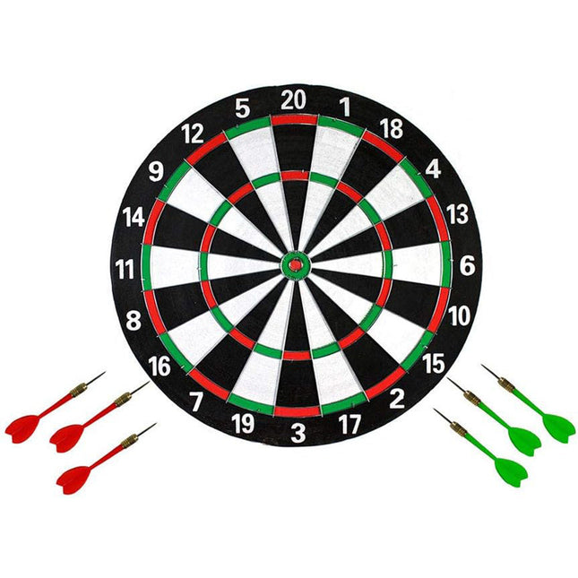 Bersaglio tiro a segno freccette 36 cm gioco doppio lato con gancio enzoled