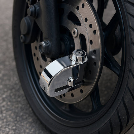Blocca disco allarme sonoro per ruote di bici scooter moto 2 chiavi