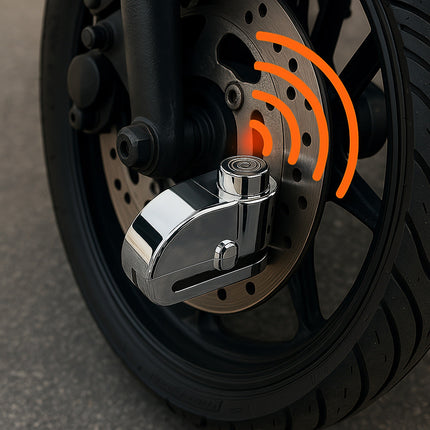 Blocca disco allarme sonoro per ruote di bici scooter moto 2 chiavi