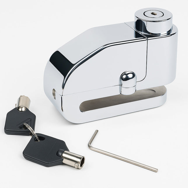 Blocca disco allarme sonoro per ruote di bici scooter moto 2 chiavi