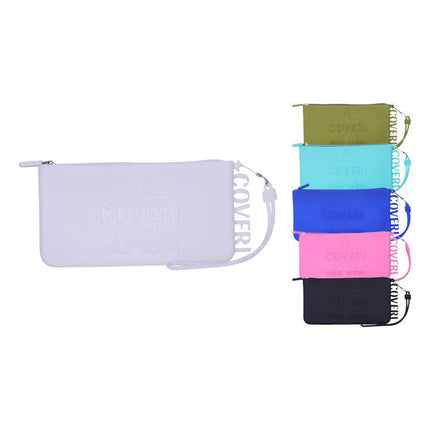 Borsello in silicone unisex Coveri pochette con cerniera e manico enzoled