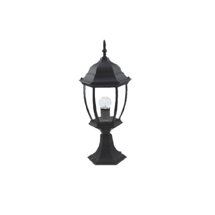 LAMPADA LANTERNA FARETTO DA TERRA APPLIQUE DA GIARDINO E27 DA ESTERNO IP45 NERO enzoled