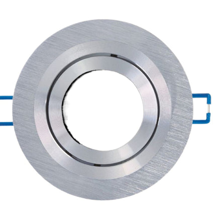 Supporto Portafaretto Argentato 80mm in Alluminio per Lampade LED enzoled