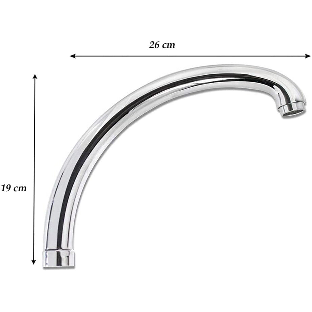 Canna di ricambio curva bassa per miscelatore da lavello attacco universale 2.7 cm - enzoled