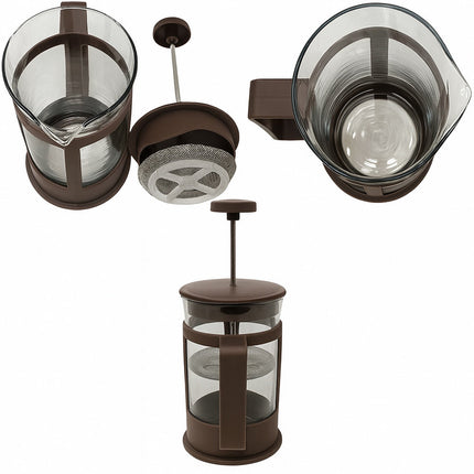 Cappuccinatore montalatte manuale in vetro 300 ml schiuma caffè latte