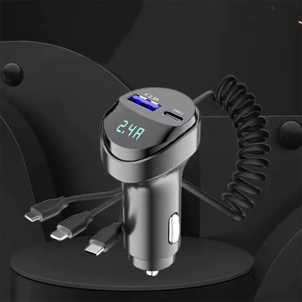 Caricabatteria accendisigari universale da auto 3IN1 12/24V 3.1A