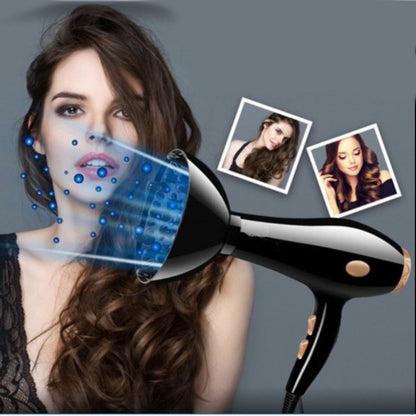 Asciugacapelli con accessori phon con diffusore beccuccio 2 pettini asciuga capelli - enzoled