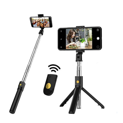 Bastone selfie treppiede bluetooth telescopico con telecomando wireless incluso asta  supporto per cellulari smartphone - enzoled