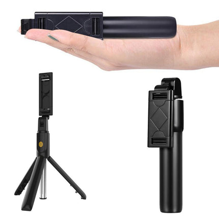 Bastone selfie treppiede bluetooth telescopico con telecomando wireless incluso asta  supporto per cellulari smartphone - enzoled