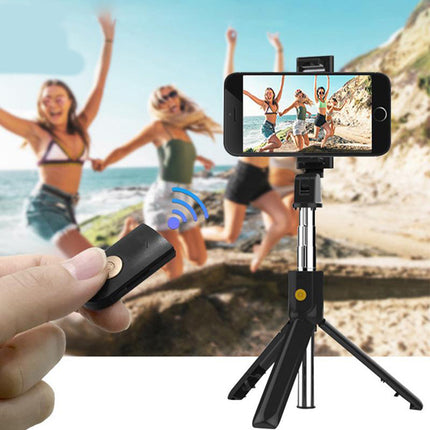 Bastone selfie treppiede bluetooth telescopico con telecomando wireless incluso asta  supporto per cellulari smartphone - enzoled