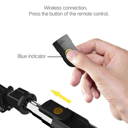 Bastone selfie treppiede bluetooth telescopico con telecomando wireless incluso asta  supporto per cellulari smartphone - enzoled