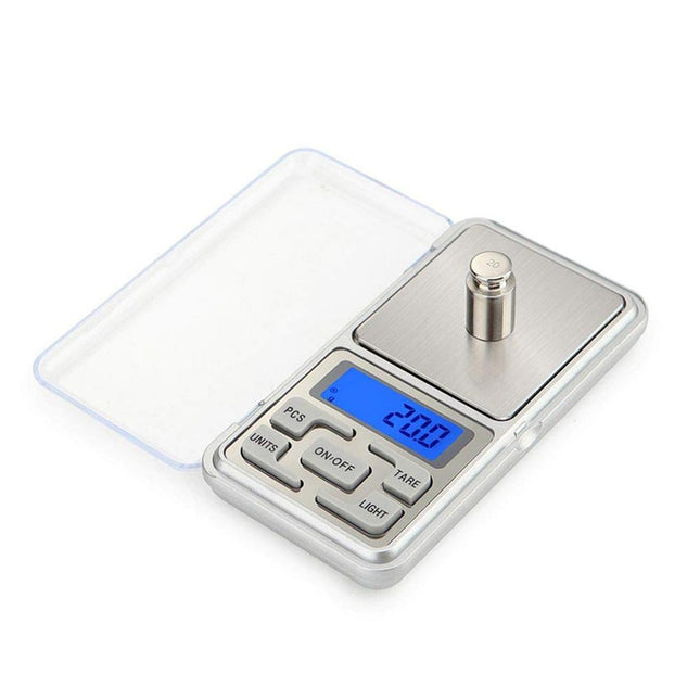 Mini bilancino di precisione tascabile da 0,01 max 200 gr con display lcd retroilluminato pesa in gr lb oz bilancia portatile - enzoled