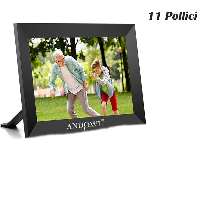 Cornice digitale wi fi hd con display touch audio auto-rotazione foto video da 11” e 16” multifunzione sceda SD - enzoled