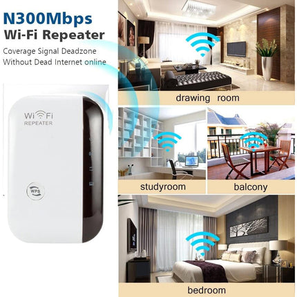 Extender wifi amplificatore di segnale wireless per modem access point ripetitore lan router AP 300mbps - enzoled
