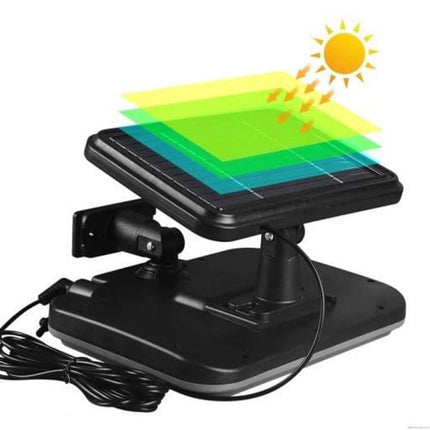 Faretto con pannello solare a led cob con sensore crepuscolare e di movimento con telecomando 6500k IP65 - enzoled