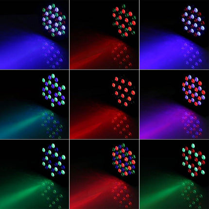 Lampada stroboscopica rgb 36 led 36 watt luce strobo 7 modalità di illuminazione con attacco dmx per festa discoteca locale party - enzoled