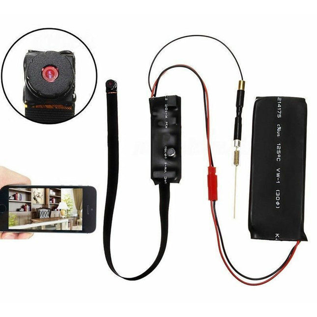 Micro camera Spia WiFi spy cam telecamera Ntnascosta HD 1080P portatile wireless Videocamere IP con App - enzoled