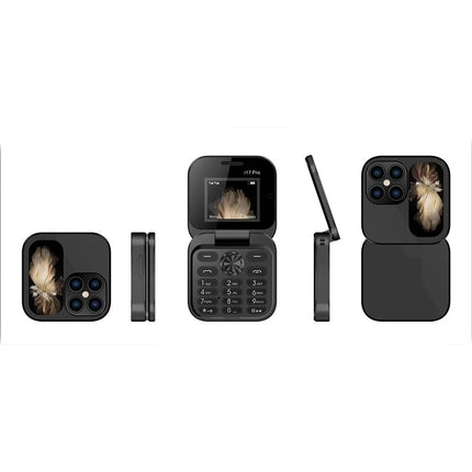 Mini cellulare pieghevole dual sim con fotocamera HD slot tf telefono slim 2 sim display 1,77” - enzoled