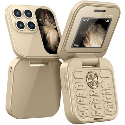 Mini cellulare pieghevole dual sim con fotocamera HD slot tf telefono slim 2 sim display 1,77” - enzoled