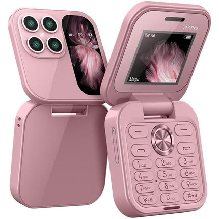Mini cellulare pieghevole dual sim con fotocamera HD slot tf telefono slim 2 sim display 1,77” - enzoled
