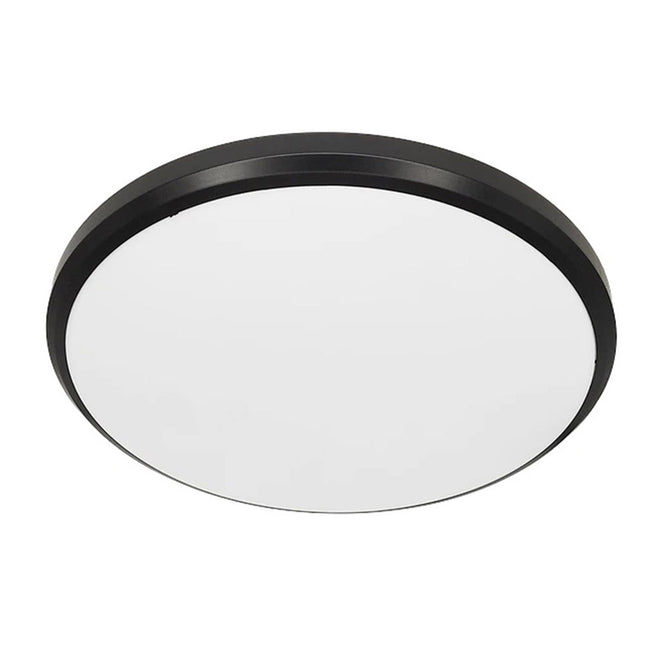 Plafoniera moderna a led a luce fredda 6500k con bordo nero da 20 40 e 60 watt varie dimensioni 30 40 e 50 cm - enzoled