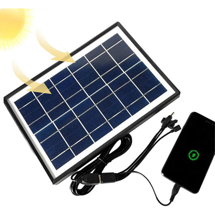 Caricabattieria a pannello solare 5V 8W caricatore power banck per smartphone cellulare tablet con ricarica solare 1.6A - enzoled