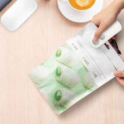 Mini sigilla sacchetti ricaricabile con usb portatile 2 in 1 sigillatrice e taglierina per sacchetti per alimenti di plastica - enzoled