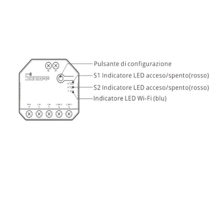 Interruttore smart intelligente SONOFF Dualr3r wireless wifi  con app per tablet smartphone - enzoled