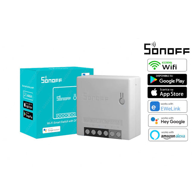 Interruttore smart intelligente SONOFF minir2 wireless wifi  con app per tablet smartphone - enzoled