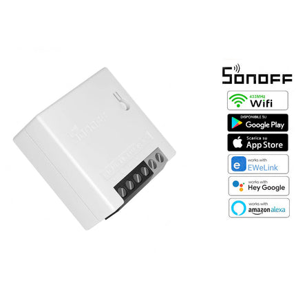 Interruttore smart intelligente SONOFF minir2 wireless wifi  con app per tablet smartphone - enzoled