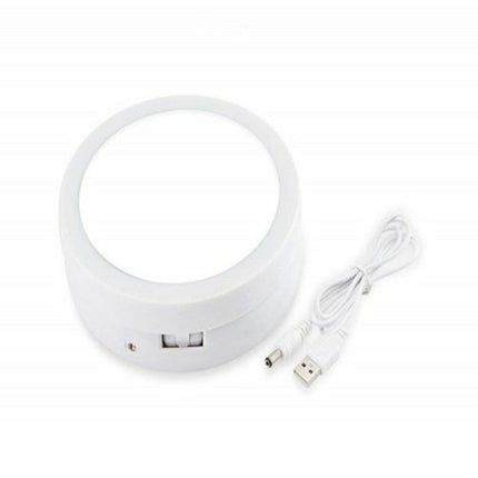 Specchio richiudibile con luci led specchietto ricaricabile portatile con zoom 10x - enzoled