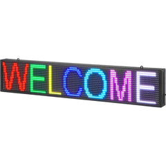 Insegna tabella luminosa a led colori fissi e rgb wi-fi scritta personalizzabile con app display programmabile per decorazione negozi pub ristorante - enzoled