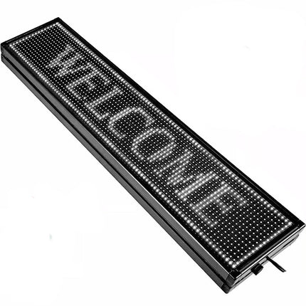 Insegna tabella luminosa a led  wi-fi scritta personalizzabile con app display programmabile per decorazione negozi pub ristorante luce bianca - enzoled