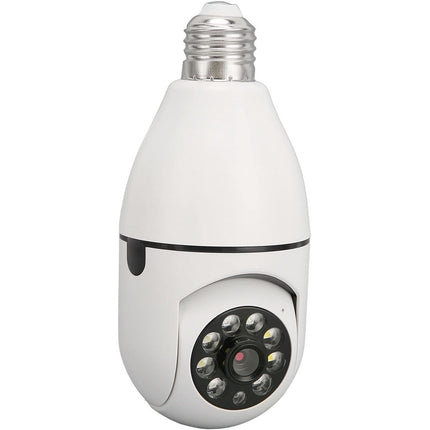 Telecamera IP led lampadina E27 wifi 2.4 Ghz lente 360° videosorveglianza visione notturna controllo remoto app - enzoled