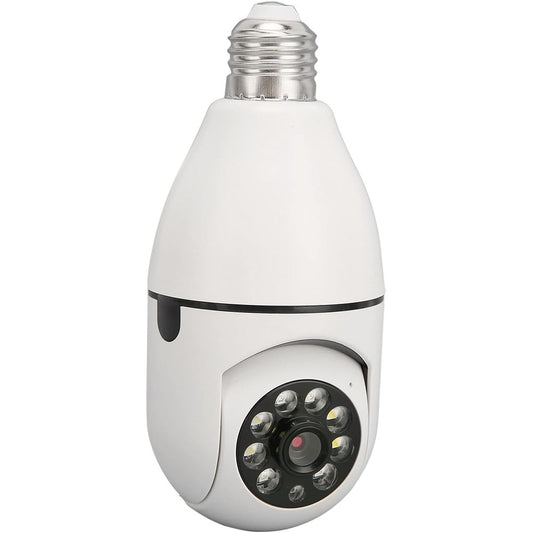 Telecamera IP led lampadina E27 wifi 2.4 Ghz lente 360° videosorveglianza visione notturna controllo remoto app - enzoled