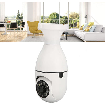 Telecamera IP led lampadina E27 wifi 2.4 Ghz lente 360° videosorveglianza visione notturna controllo remoto app - enzoled