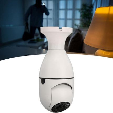 Telecamera IP led lampadina E27 wifi 2.4 Ghz lente 360° videosorveglianza visione notturna controllo remoto app - enzoled