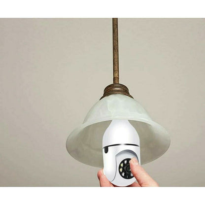 Telecamera IP led lampadina E27 wifi 2.4 Ghz lente 360° videosorveglianza visione notturna controllo remoto app - enzoled