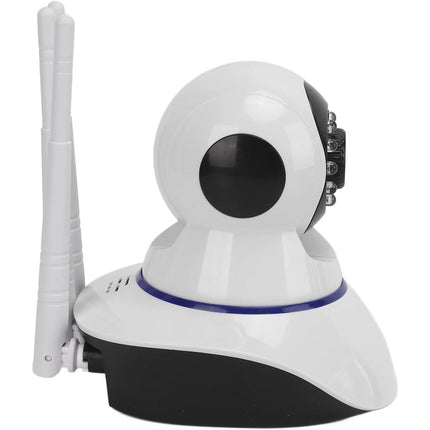 Telecamera IP motorizzata wireless hd 720p 3 antenne camera con connessione wifi o lan rj45 con microfono audio led infrarossi e registrazione su micro sd camera - enzoled