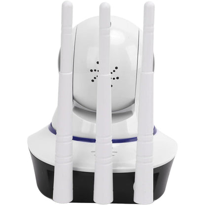 Telecamera IP motorizzata wireless hd 720p 3 antenne camera con connessione wifi o lan rj45 con microfono audio led infrarossi e registrazione su micro sd camera - enzoled