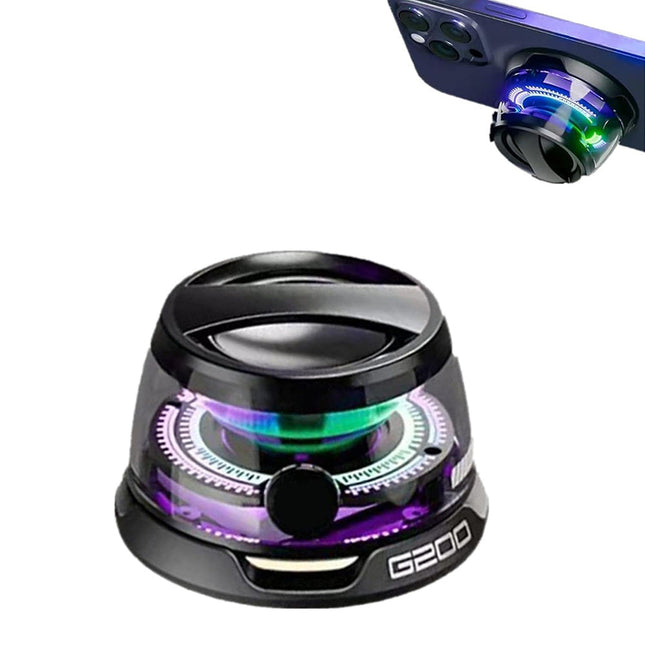 Cassa bluetooth calamitata amplifica cellulari mini speaker RGB enzoled